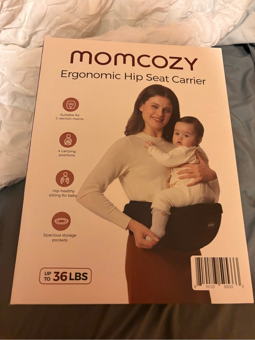 Momcozy Ergonomic Hip Seat Carrier - Black